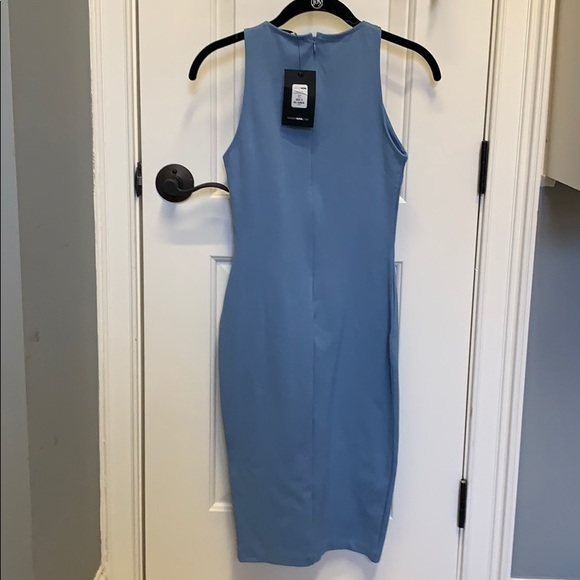 Blue Fitted Dress - Picture 2 of 2